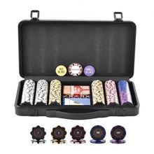 Poker Chip Set, 300-Piece Poker Set, Complete Poker Playing Game Set with Ca...
