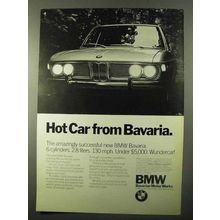 1971 BMW Bavaria Car Ad - Hot Car From Bavaria