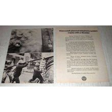 1975 Bell Telephone Ad - Copes With a Disaster
