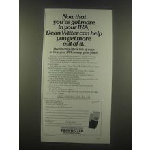 1985 Dean Witter Ad - You've Got More in Your IRA