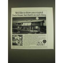 1985 Deck House Ad - like to show you typical Deck House, but no such thing