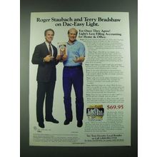 1988 Dac-Easy Light Software Ad - Roger Staubach and Terry Bradshaw