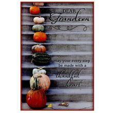Dear Grandson - Thanksgiving Greeting Card - 25318