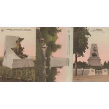 Waterloo Monument Of The Belgians 3x Postcard s