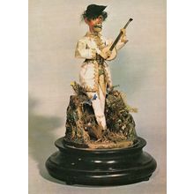 Automaton Victorian Toy Clockwork Monkey Musician Model Postcard