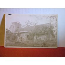 CHINGFORD OLD CHURCH in 1900, LONDON. unused antique postcard RP #
