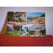 multiview, RUSTINGTON, SUSSEX used postcard 1980s pm Constance =