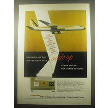 1959 Convair Jet 880 Ad - Corvair's jet 880 The Jet-Liner that adds up years