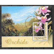 Somalia 1998 FLEURS LES ORCHIDEES BLOC OBLITERE ( USED )