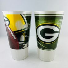 Green Bay Packers 32oz Logo Plastic 2 Cup Set