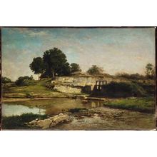 the-flood-gate-at-optevoz-1859 Poster Canvas Movie Film Print A0 A1 A2 A3 A4 A5