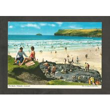 Postcard Cornwall Polzeath The Beach John Hinde 2DC281