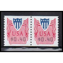 CVP33 40c Shield Very Fine MNH Pair PA5074