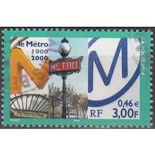 France 1999 Michel 3433 O Cote (2008) 1.20 € Centenaire du Métro Cachet rond