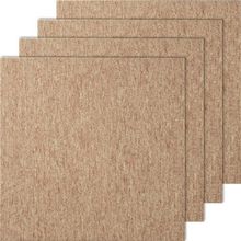Carpet Tiles Reusable, 20"x 20" Carpet Squares With Padding Attached, Soft P...