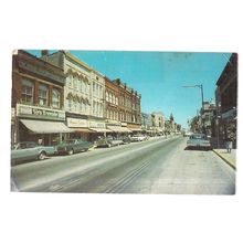 MAIN STREET, ST. THOMAS, ONTARIO, CANADA used postcard 1974 postmark =