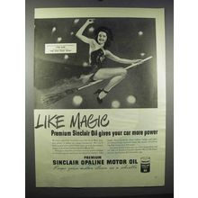 1947 Sinclair Opaline Motor Oil Ad - Lynn Bari