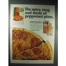 1965 Chef Boy-ar-dee Pizza Ad - Spice, Tang and Sizzle