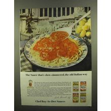 1965 Chef Boy-Ar-Dee Sauces Ad - Slow-Simmered