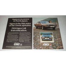1980 Mitsubishi Colt Sapporo Car Ad