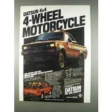 1982 Datsun Long Bed Pickup Ad - 4-Wheel Motorcycle