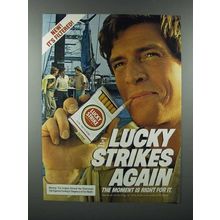 1982 Lucky Strike Cigarette Ad - Strikes Again