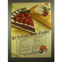1987 Keebler Ready Crust & Cool Whip Ad - Black Forest & Pumpkin Pie Recipe