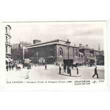Newgate Street & Prison Pamlin Prints Reproduction Postcard London C1615