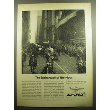 1960 Air-India Airlines Ad - The Maharajah of the hour