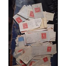 bulk collection australia 1937 george VI 2d red postmarks & slogans pre decimal