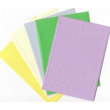 A6 Embossed Paper. 10 Sheets. Floral. Cardmaking Scrapbooking Crafts