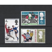 GB.World Cup Football Championship set of 3.Phosphor Issue.Fine Used.Jul25a