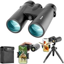 Adorrgon 12X42 HD Binoculars for Adults High Powered with Phone Adapter, Tripod