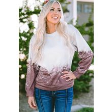 Tie Dye Gradient Pullover Sweatshirt