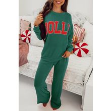 Evergreen JOLLY Corded Long Sleeve Top and Pockets Pants Set