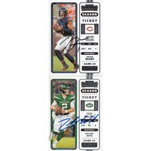 JUSTIN FIELDS & ZACH WILSON AUTOGRAPHED 2022 NEW YORK JETS ALL-PRO QUARTERBACKS