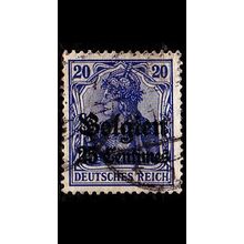 GERMANY REICH Besetzung [Belgien] MiNr 0004 I b ( O/used )