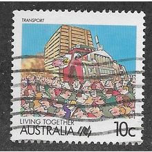 AUS 1988 10c 'LIVING TOGETHER - TRANSPORT' FINE USED (EBID67-143)
