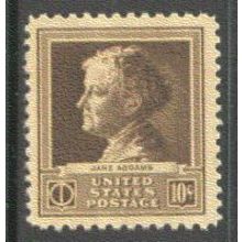 878 10c Jane Addams Fine MNH GA0359