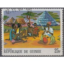 Guinée 1968 Michel 480 O Cote (2001) 0.10 Euro Le conteur Cachet rond