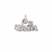 Sterling Silver Sweet 16 Pendant