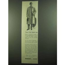1939 Burberrys Dual Overcoat Ad - Coat Inside Out