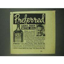1939 Lucky Tiger Hair Tonic Ad - Preferred