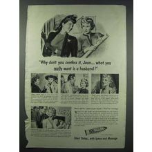 1943 Ipana Toothpaste Ad - Why Don't You Confess