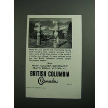 1954 British Columbia Canada Ad - Fascinating, Foreign Land