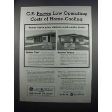 1954 General Electric Air-Wall System Heating & Cooling Ad