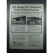 1954 G.E. Air-Wall System Heating & Cooling Ad