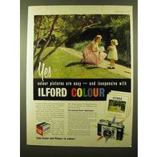 1958 Ilford Colour Film Ad - Colour Pictures Easy
