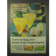 1958 Dole Pineapple-Orange, Grapefruit Juice Ad
