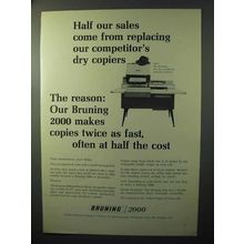 1964 Bruning 2000 Copier Ad - Replacing Competitor's